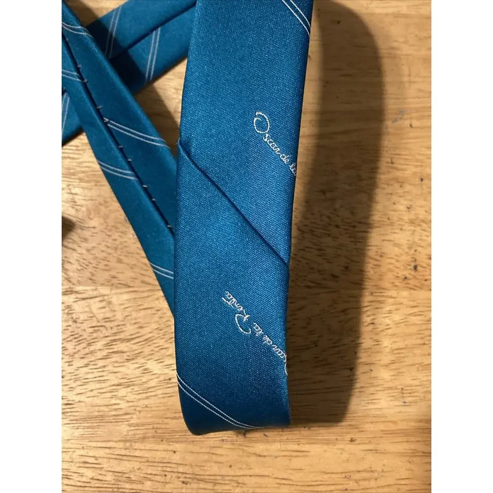 Oscar de la Renta Men’s Blue‎ Striped Dress Tie Classic Business Necktie